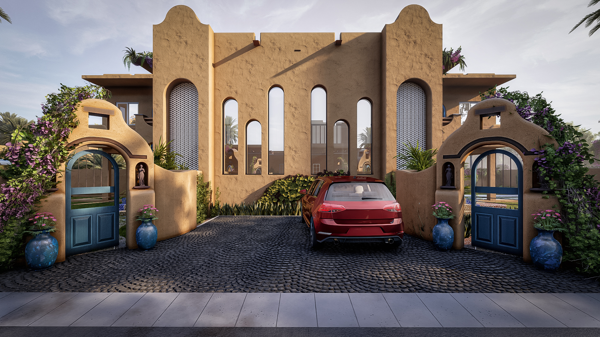 Modern Desert Style Earth Villa